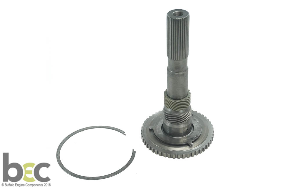 34678E TH400 USED 2WD OUTPUT SHAFT 9" LONG PLASTIC ORING GROOVE